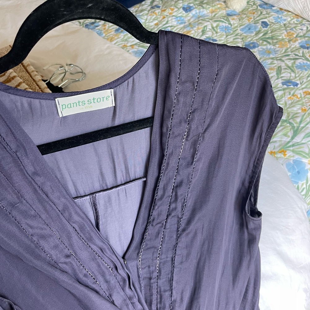 Pants Store Purple/Grey Sleeveless Top